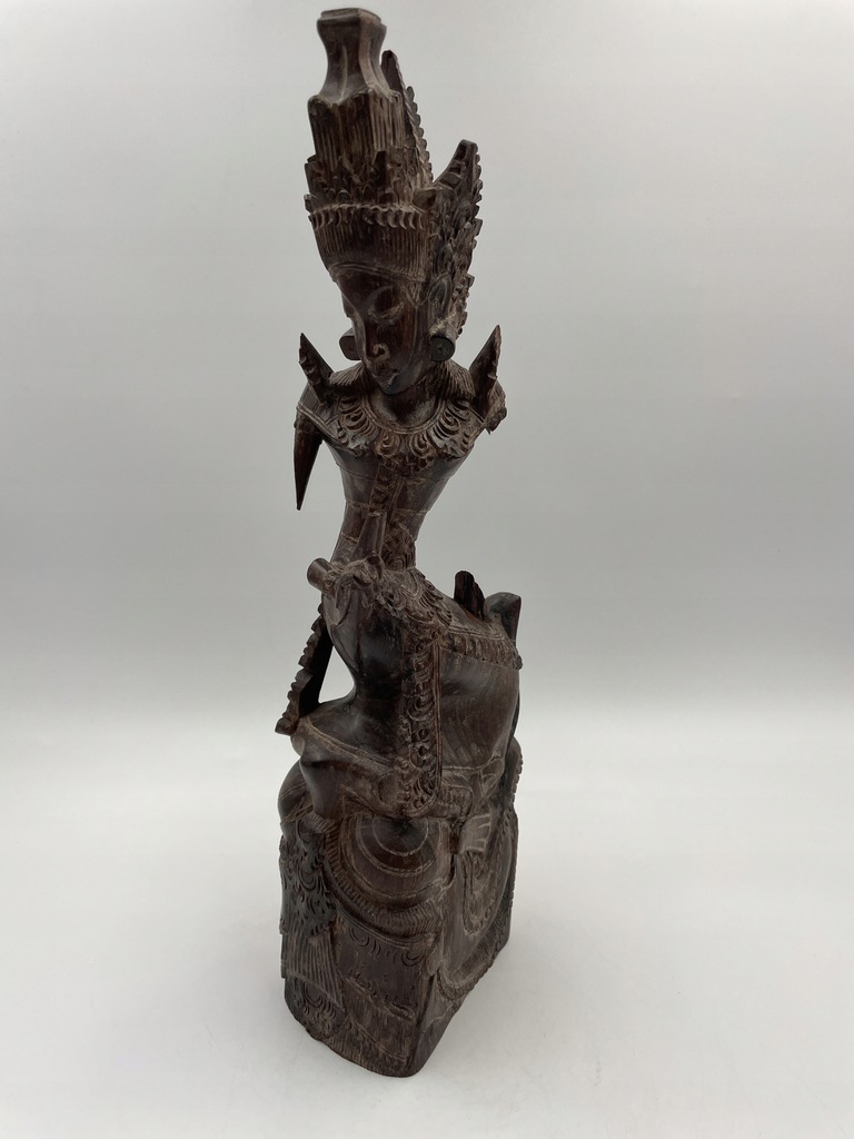 Drewniana rzeźba Afrykańska kobieta 34.5cm