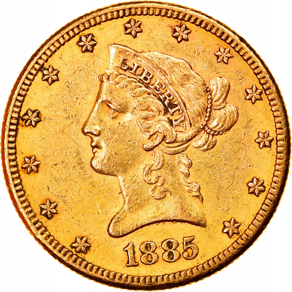 Moneta, USA, Coronet Head, $10, Eagle, 1885, U.S.