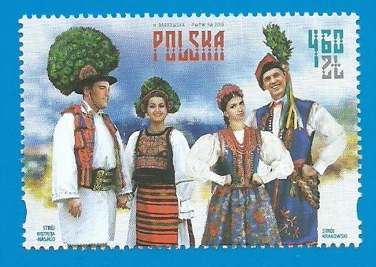 Fi. z Bl.252** Sztuka Ludowa - Stroje Ludowe - 2013r - czysty