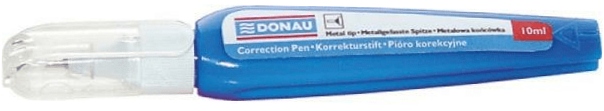 Korektor w piórze DONAU 10ml metalowa końcówka