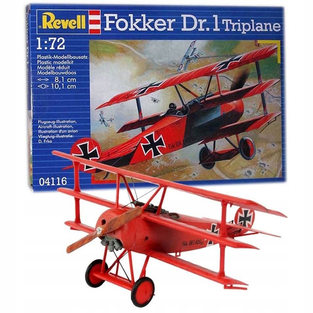 Купить Комплект модели Revell Fokker DR. 1 триплан: отзывы, фото, характеристики в интерне-магазине Aredi.ru
