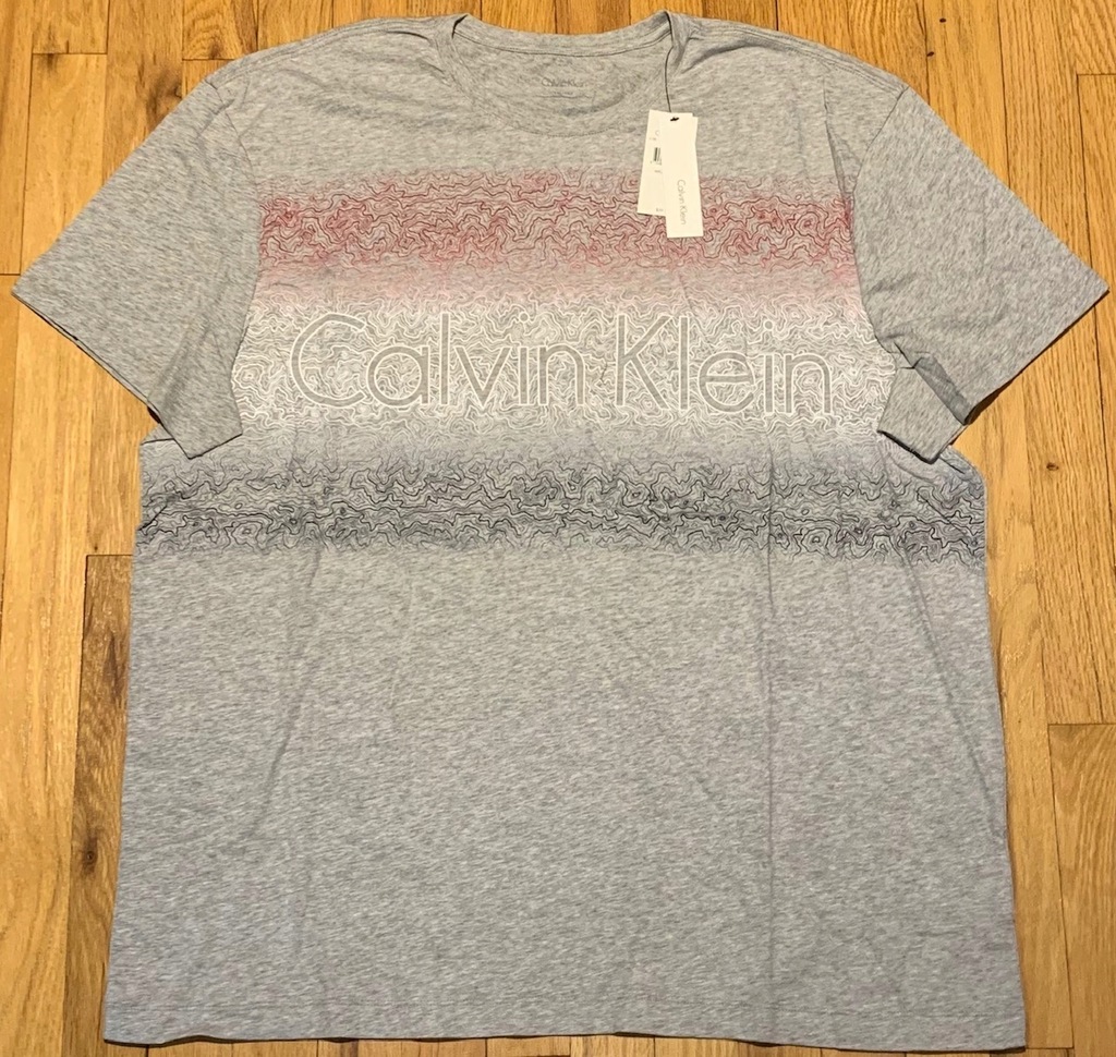 CALVIN KLEIN T-Shirt rozmiar XXL szary zUSA100%Org