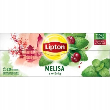 Herbata MELISA Z WIŚNIĄ 20t ziołowa Lipton