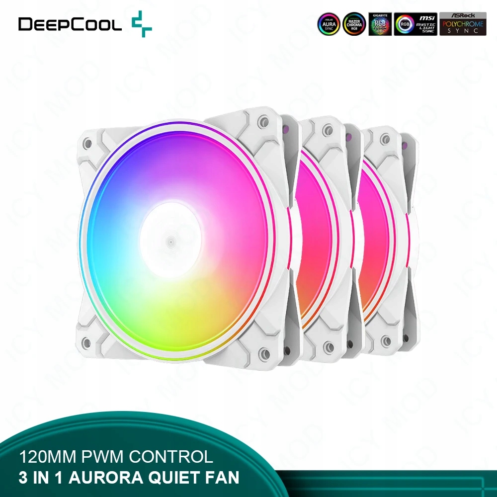 DeepCool 3pcs/lot Synchronized Control PWM Case Fan 120mm Chassis Fan 52
