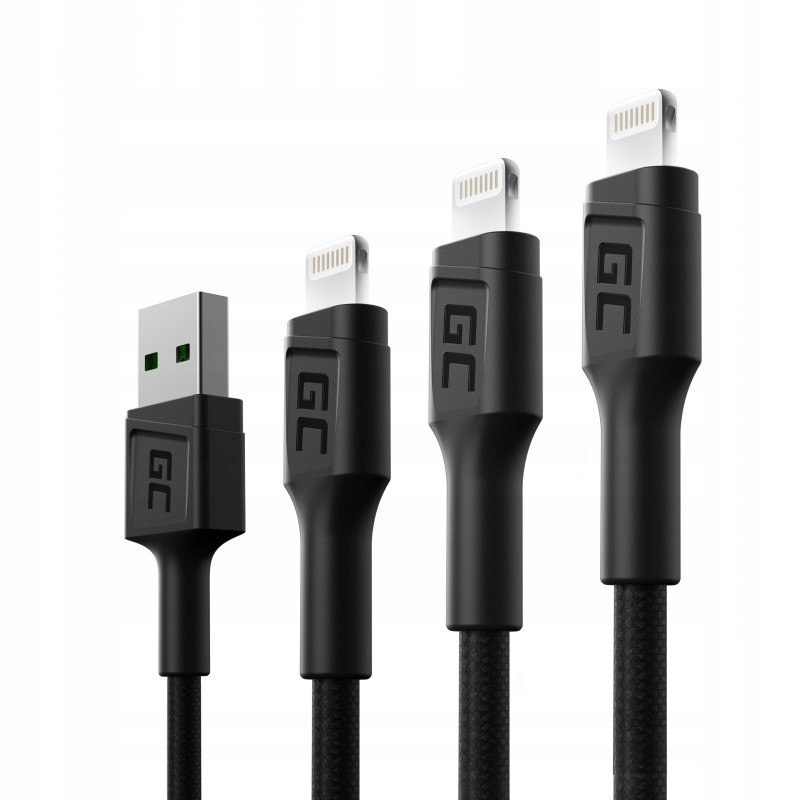 Kabel USB GREEN CELL Lightning 0.3