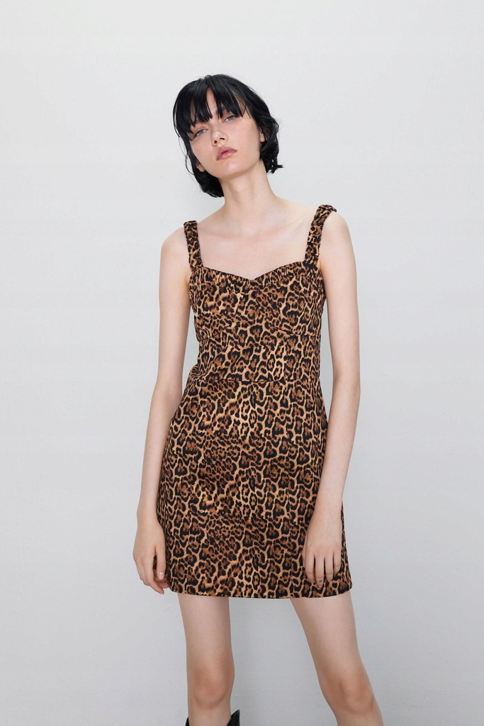 30I173 ZARA__MK4 SUKIENKA ANIMAL PRINT__XS