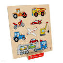 Puzzle drewniane pojazdy Hape E6319