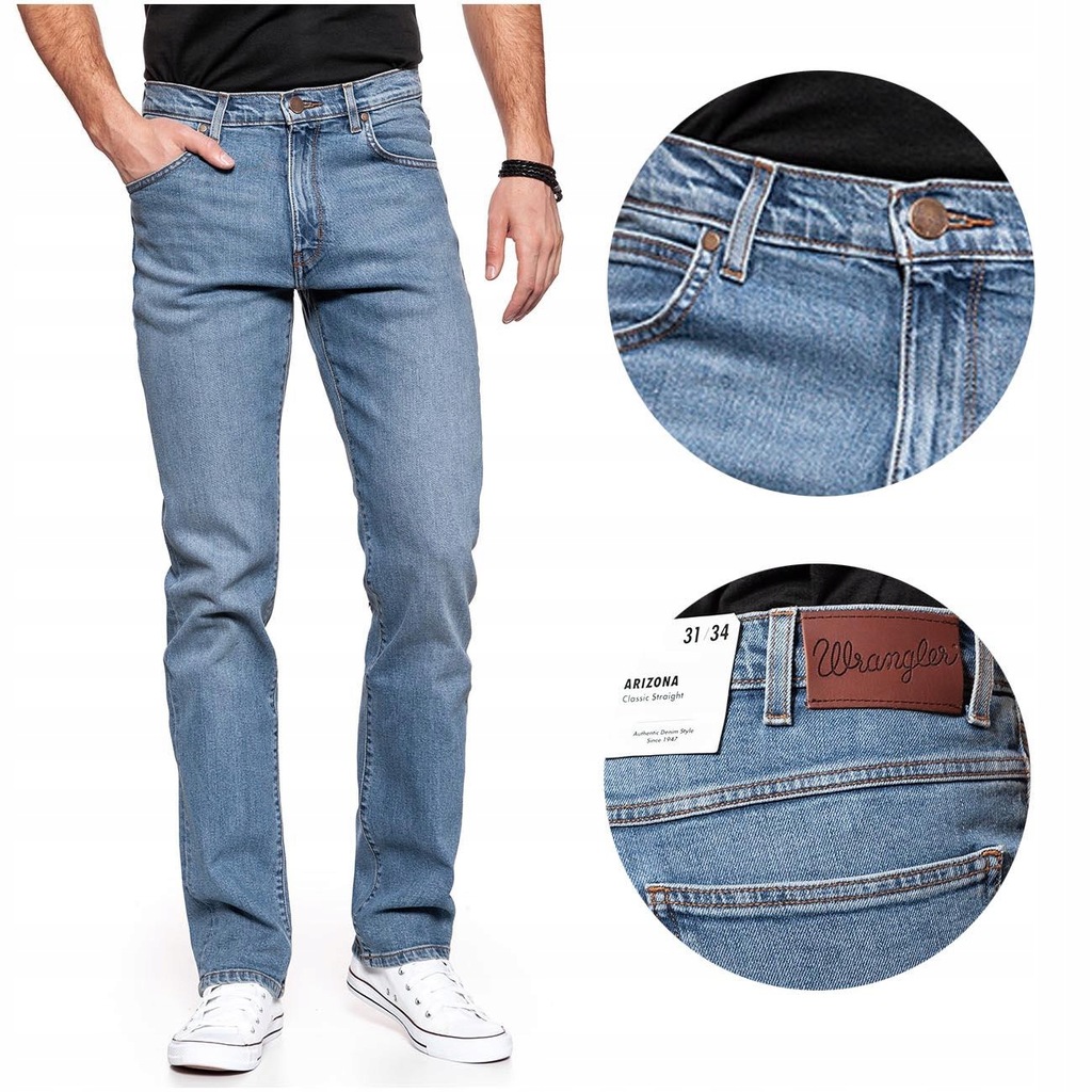 WRANGLER ARIZONA SPODNIE MĘSKIE JEANSOWE - 8452093203 - oficjalne ...