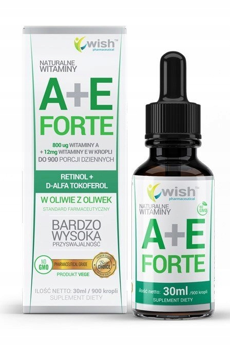 WITAMINA A + E FORTE KROPLE 30 ml WEGE WISH