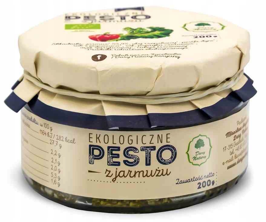 PESTO Z JARMUŻU BIO 200 g - DARY NATURY