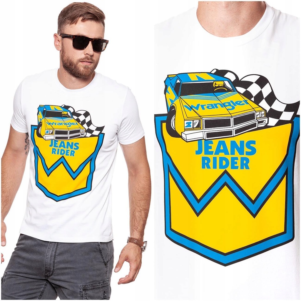 WRANGLER CREW TEE MĘSKA KOSZULKA T-SHIRT LOGO L