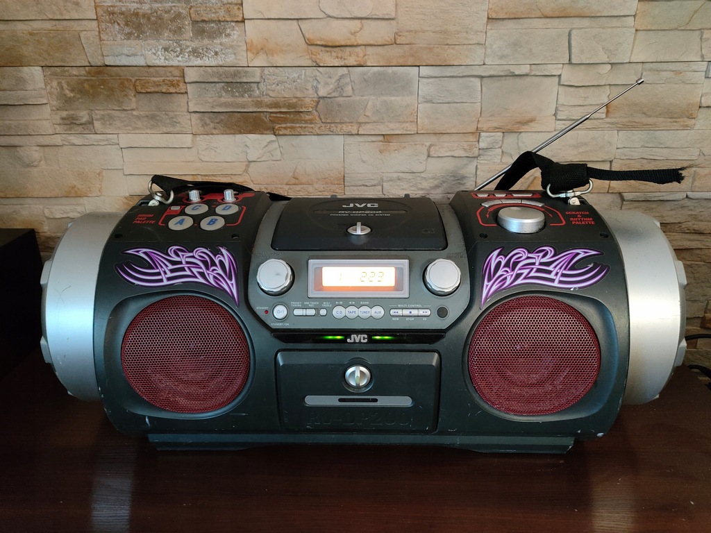 POTĘŻNY Boombox JVC RV-DP200 - TOPOWY MODEL - 12292796540 - oficjalne