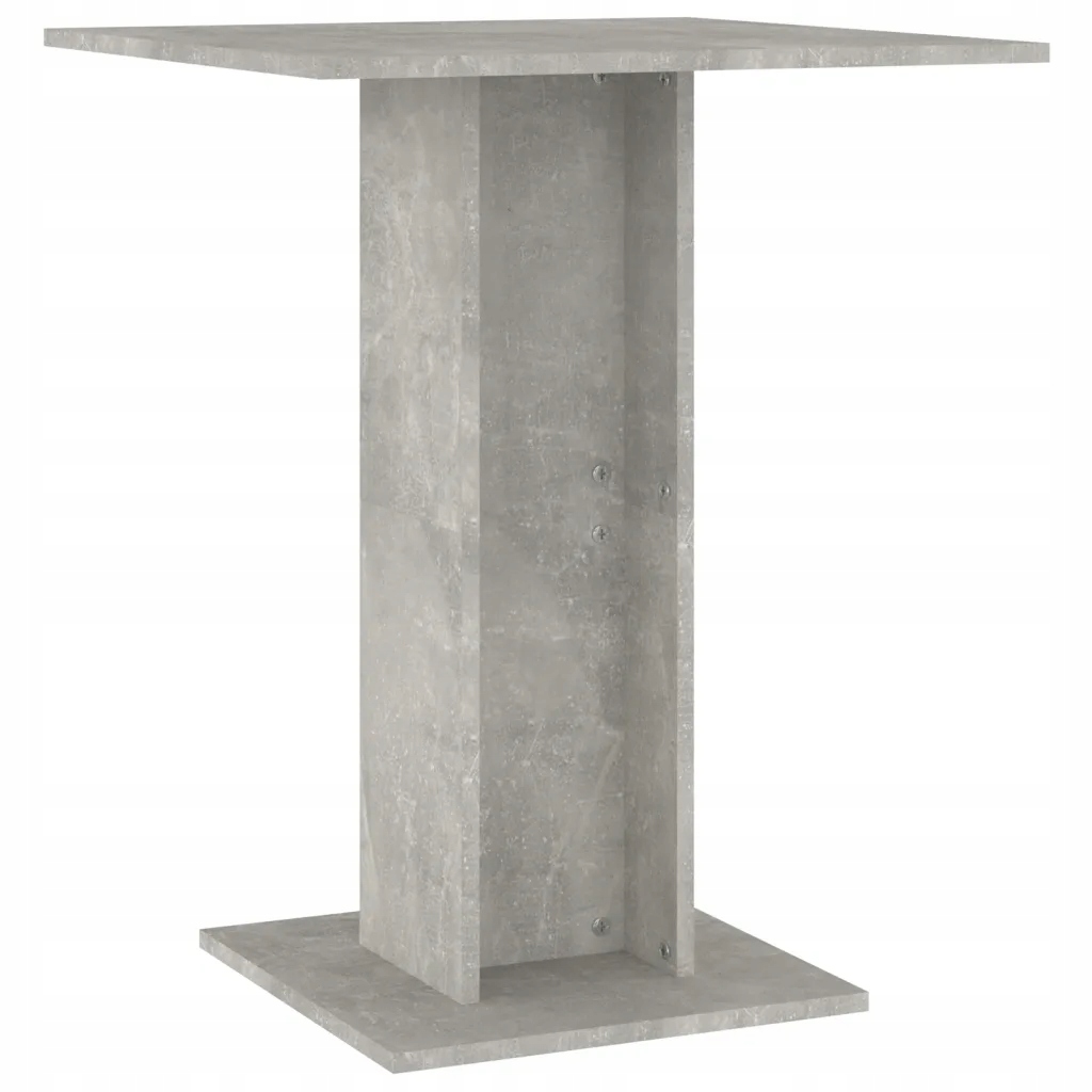 Stolik bistro, szarość betonu, 60x60x75 cm, płyta