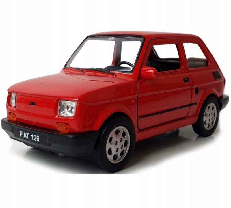 Welly Fiat 126p PRL metalowy model 3D