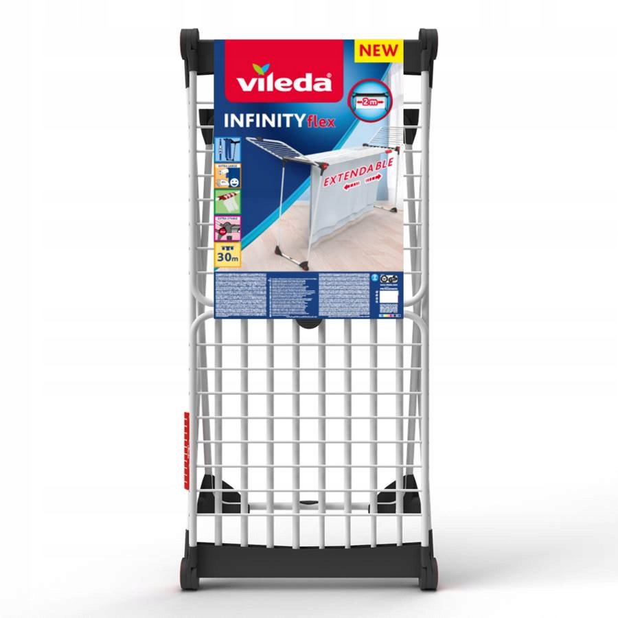 Suszarka na pranie do ubrań VILEDA Infinity Flex 216-304cm