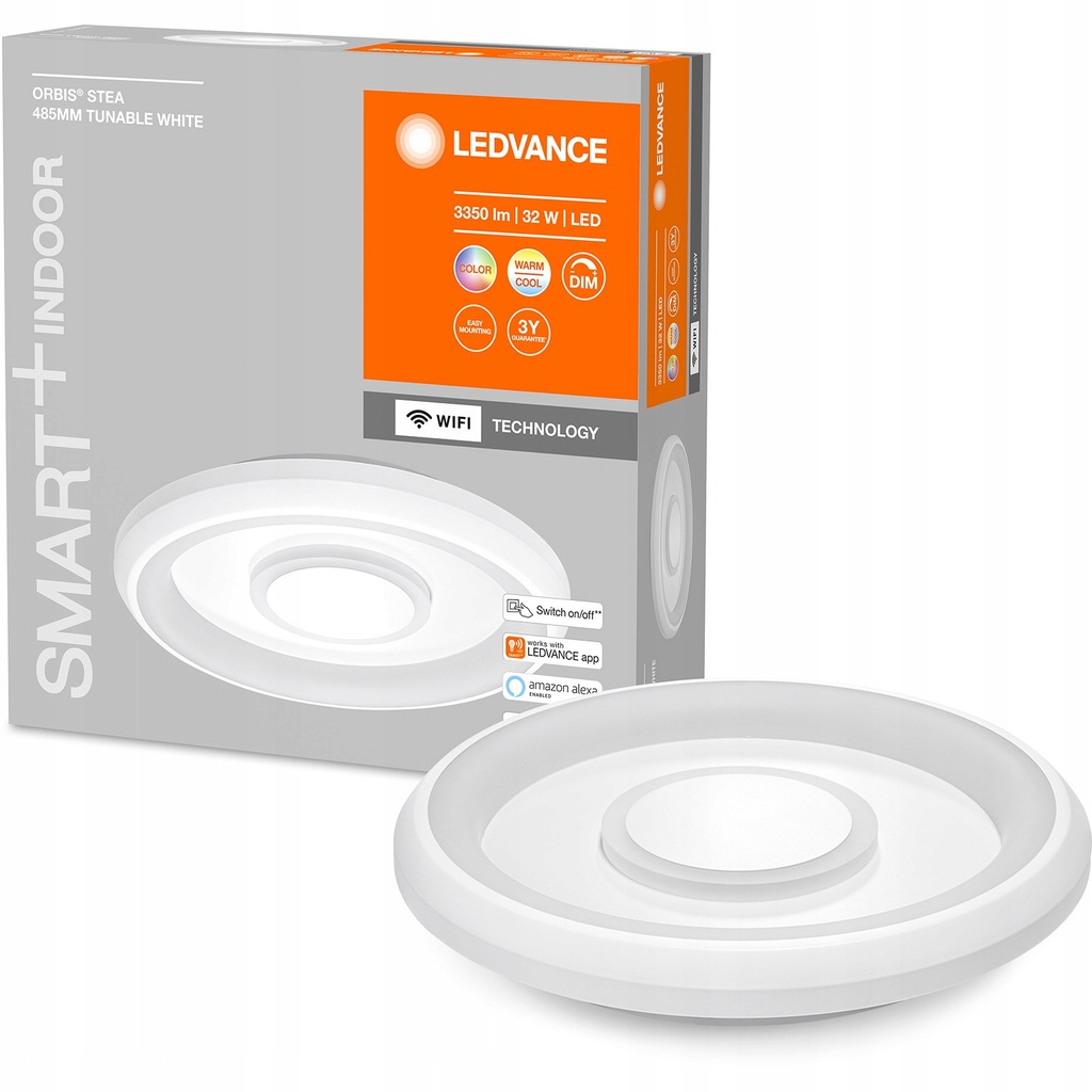 OSRAM Reflektor sufitowy okrągły Ledvance biały