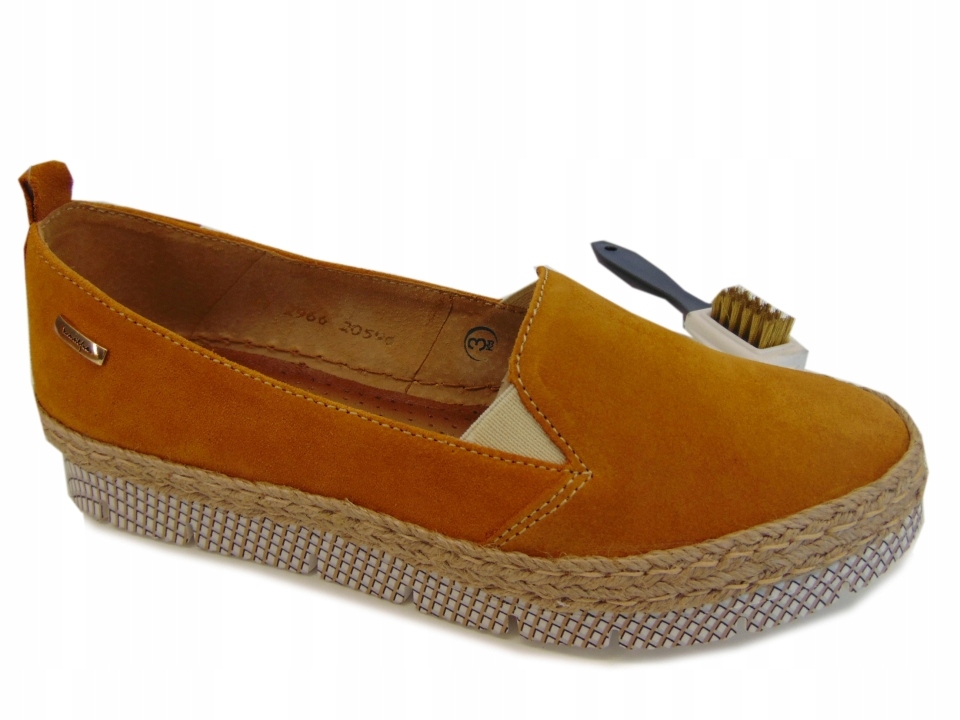 Espadryle baleriny Maciejka 02966-27 musztarda 37