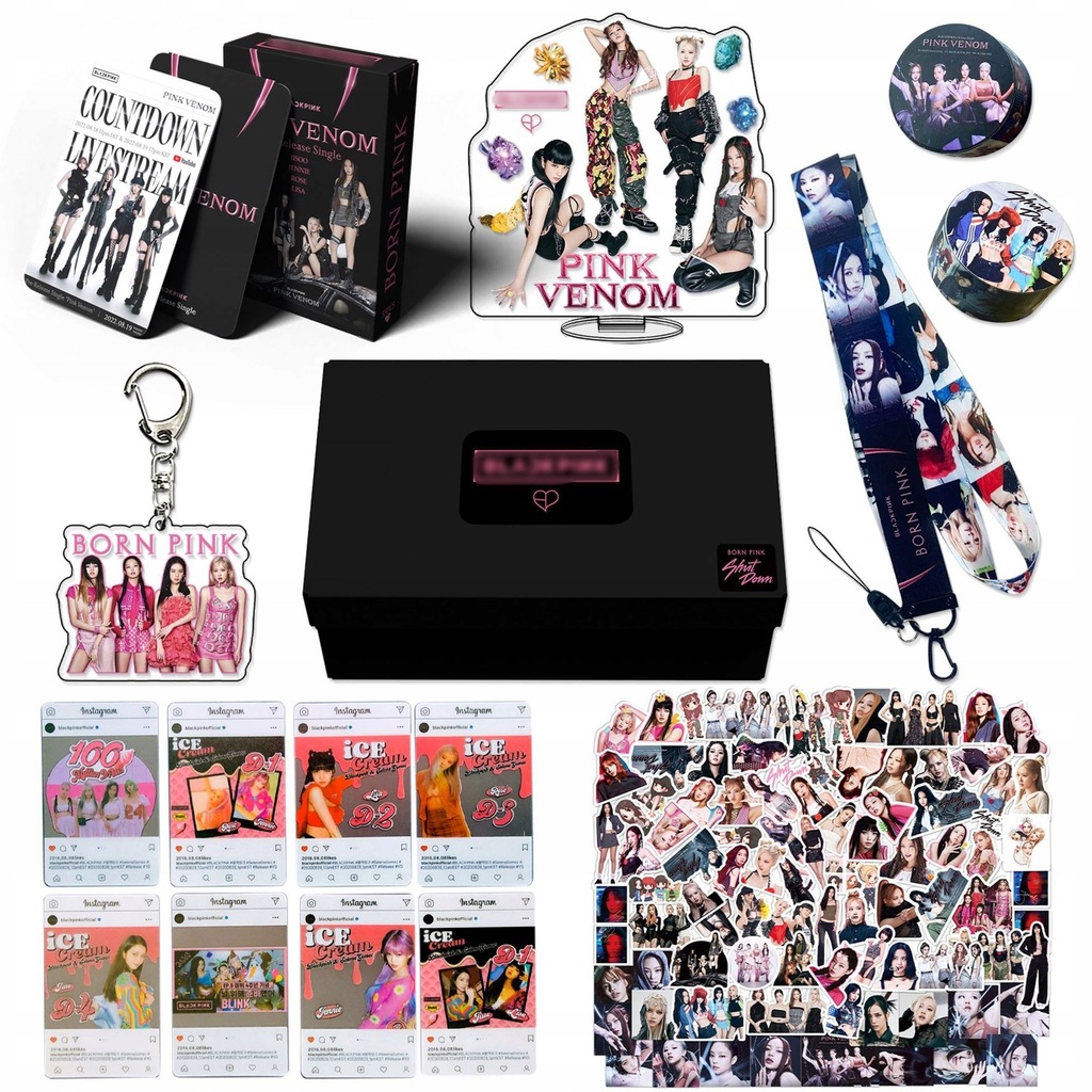 Kpop BLACKPINK Lisa Jennie Rose Jisoo Gift Box Set