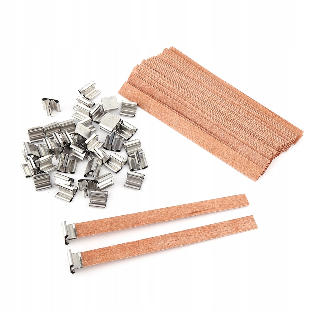 :40pcs/lot wooden wick wax candle