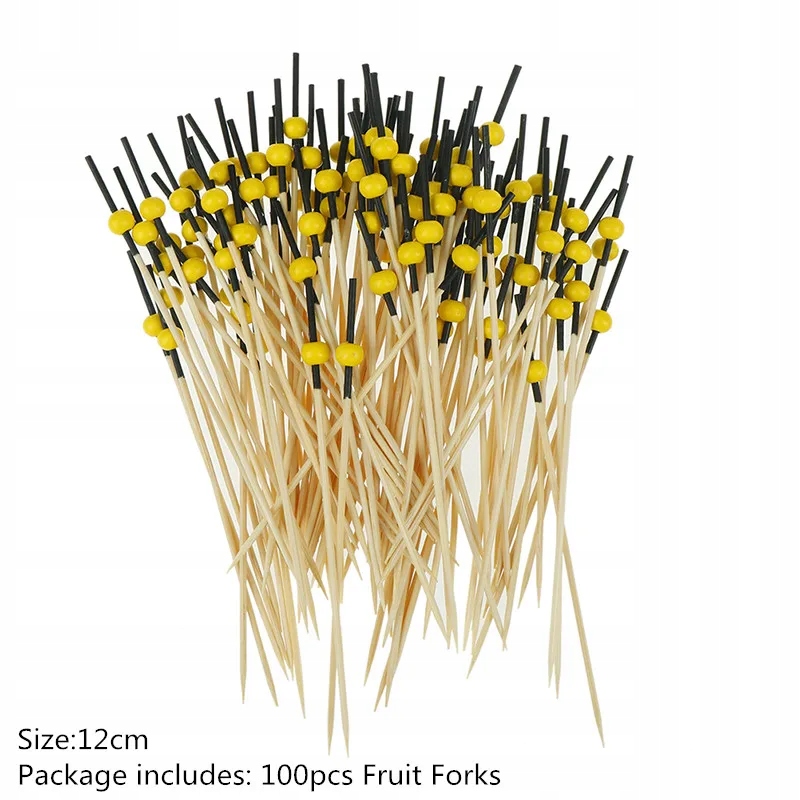100 sztuk 9/12cm bambusowe wykałaczki w formie buf