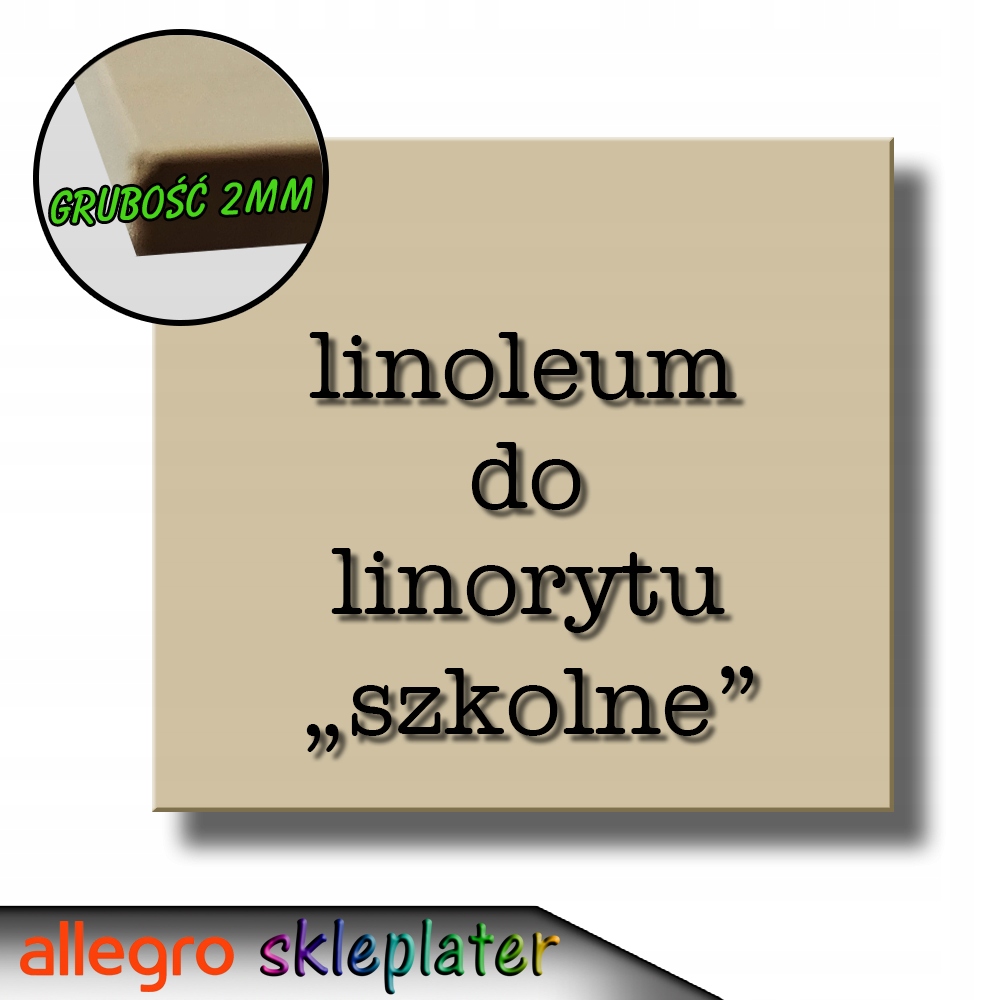 Linoleum do linorytu szkolne 10x15cm od Later