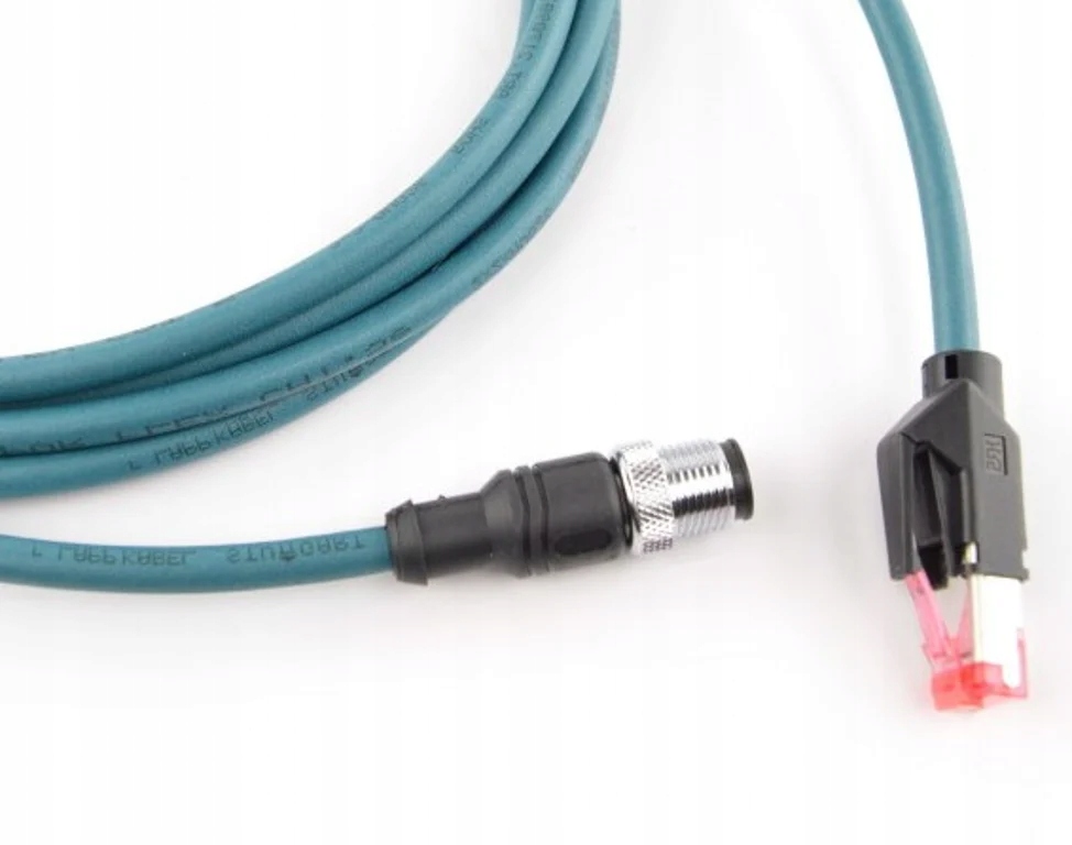 Datalogic CAB-ETH-M03 M12-IP67 kabel sieciowy Niebieski 3 m