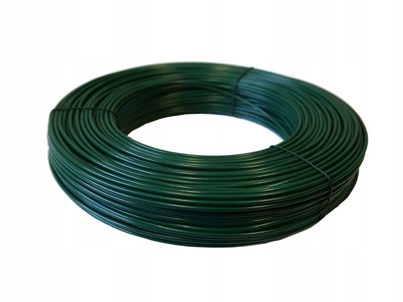 DRUT naciągowy OCYNK + PCV 2,4mm/3,5mm ZIELONY do siatki SIATEX rolka 100m