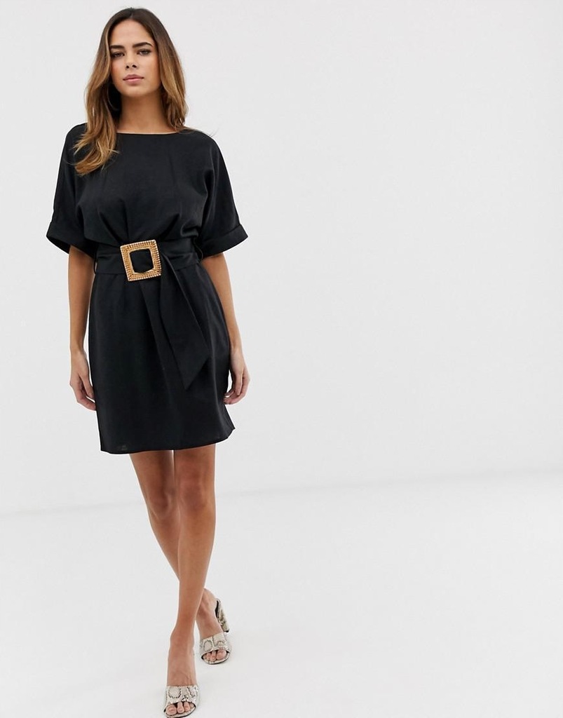 ASOS DESIGN__XDJ CZARNA SUKIENKA MINI__XXS