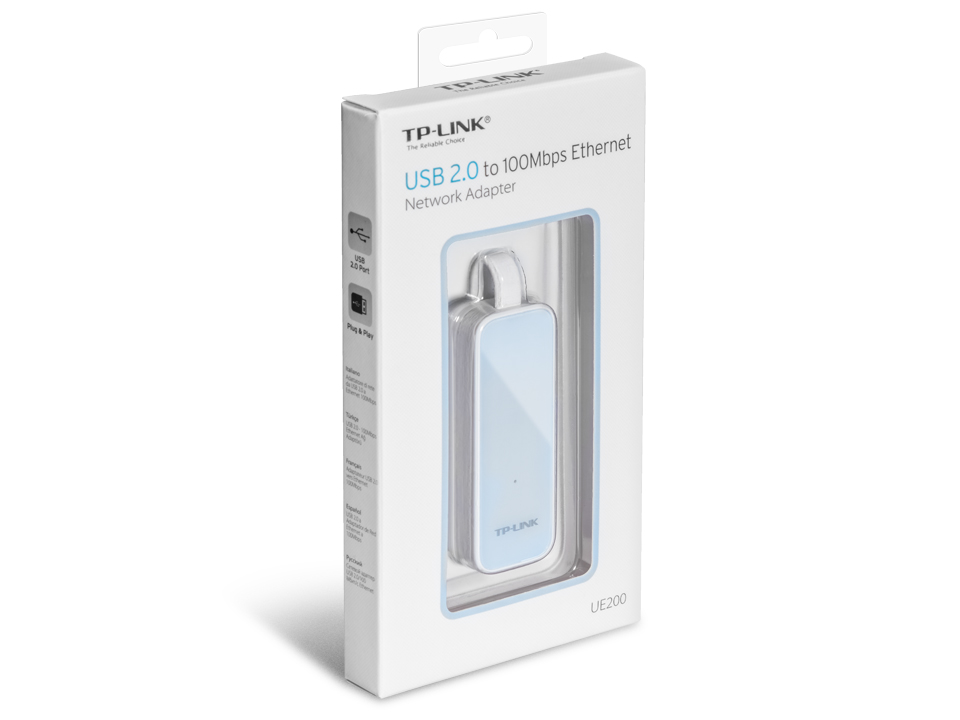 Купить Сетевая карта TP-Link UE200 Ethernet USB 2.0: отзывы, фото, характеристики в интерне-магазине Aredi.ru