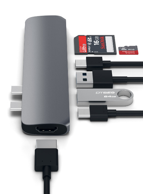 Купить SATECHI HUB USB-C PRO — USB HDMI 4K SD SPACE GREY: отзывы, фото, характеристики в интерне-магазине Aredi.ru