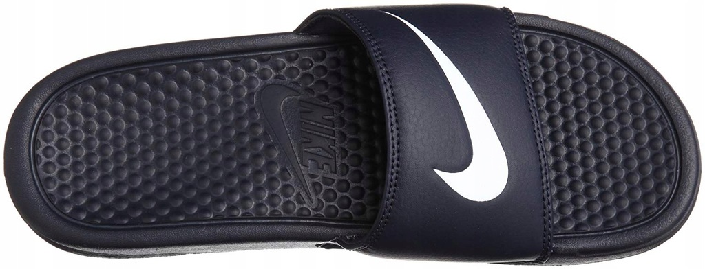 Nike benassi swoosh clearance black