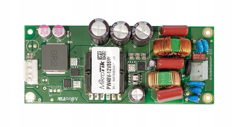 Mikrotik PW48V-12V85W adapter zasilający/ inwentor Zielony