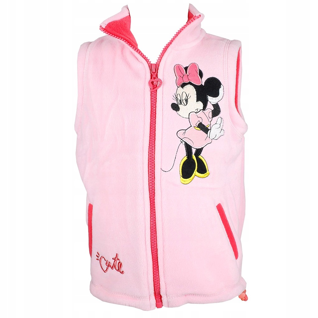 R:98/104 BEZRĘKAWNIK KAMIZELKA MINNIE MOUSE POLAR