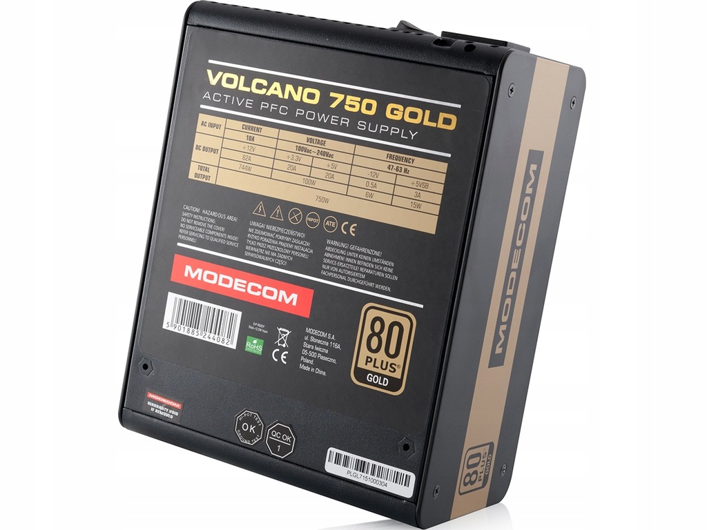 Купить MODECOM VOLCANO 80+ GOLD МОДУЛЬНЫЙ БЛОК ПИТАНИЯ 750ВТ: отзывы, фото, характеристики в интерне-магазине Aredi.ru