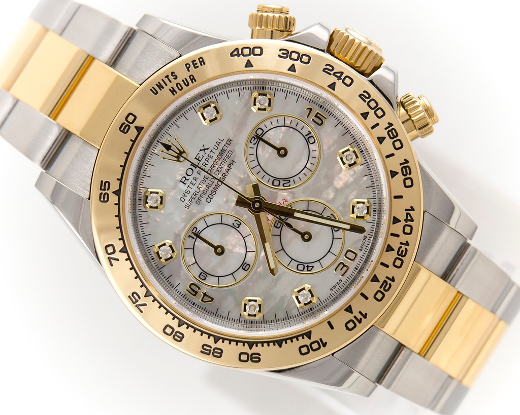 ROLEX COSMOGRAPH DAYTONA 18K/STAL PEARL DIAL