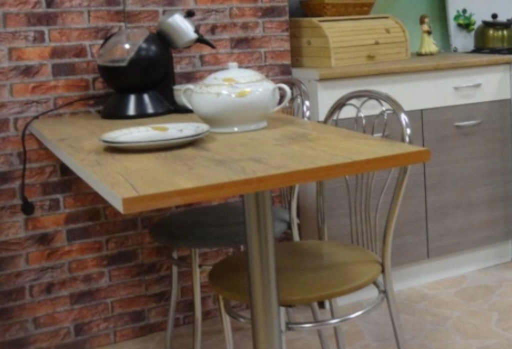 STÓŁ KUCHENNY - Mocowany do ściany