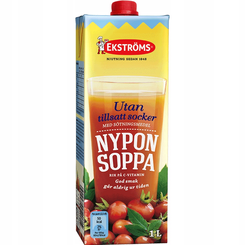 Ekstroms Nyponsoppa zupa z dzikiej róży mniej cukr