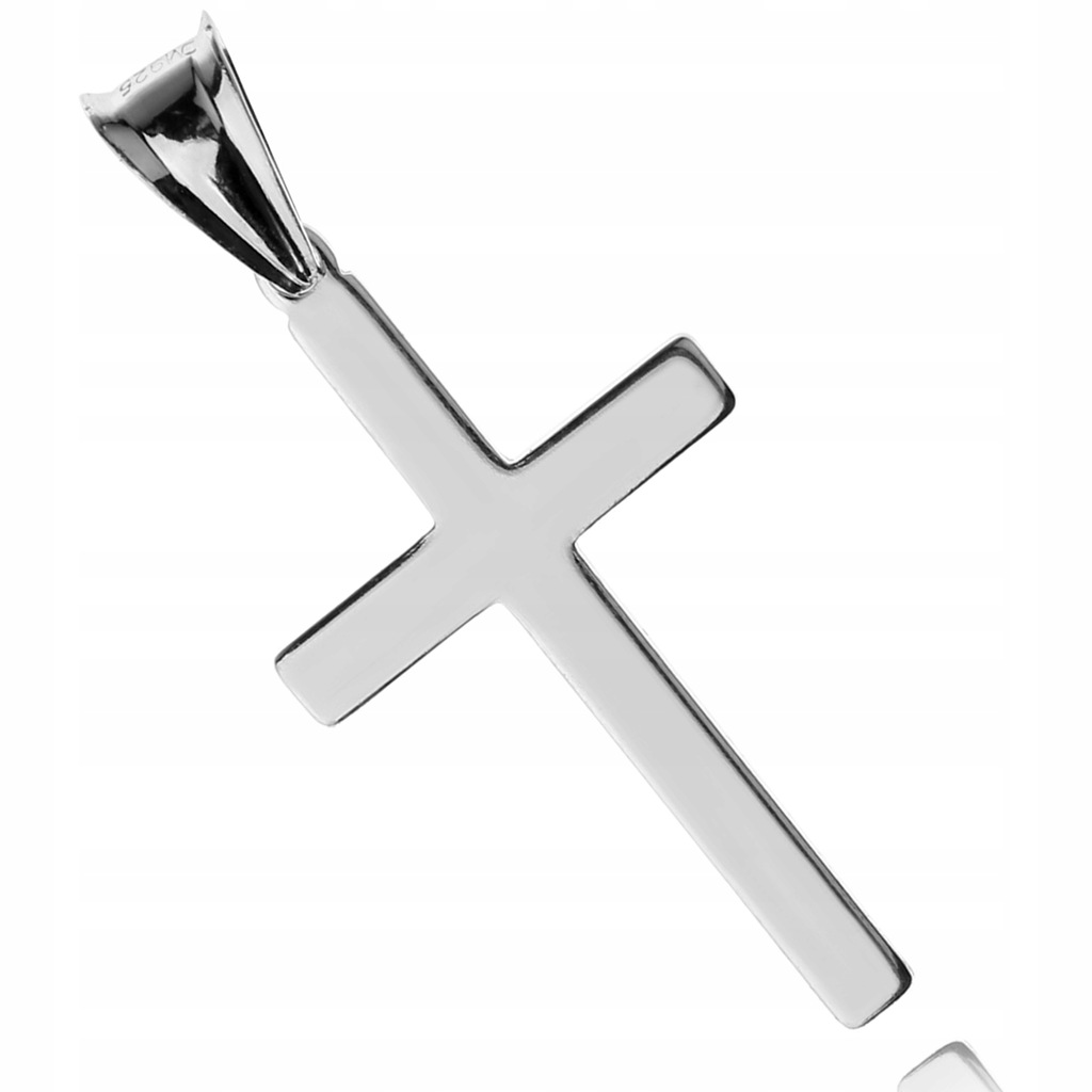 KRZYŻYK SREBRNY KLASYCZNY GŁADKI MĘSKI DAMSKI