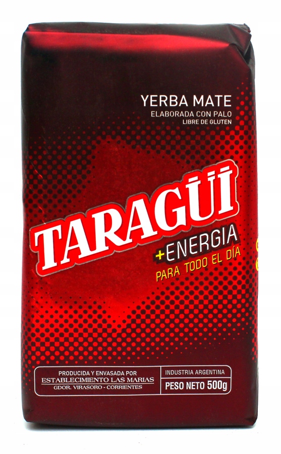 Zestaw Yerba Mate TARAGUI ENERGIA 500g 0,5 kg 50g