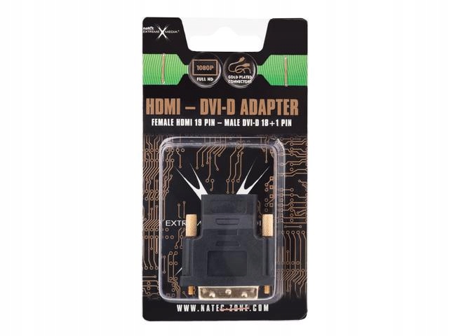 Adapter HDMI HDMI(F)->DVI-D(M)(18+1) Single Lin