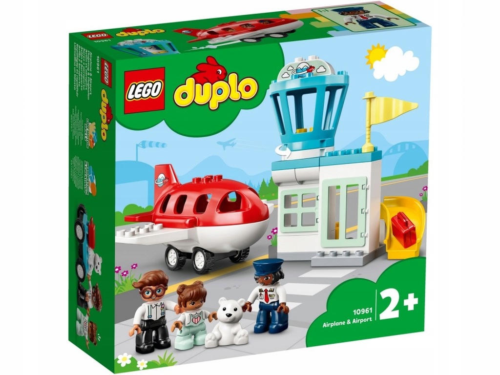 LEGO Klocki DUPLO 10961 Samolot i lotnisko