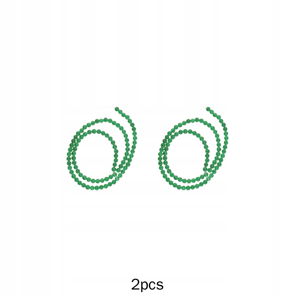 2x 1 luźne okrągłe koraliki Biżuterii Do