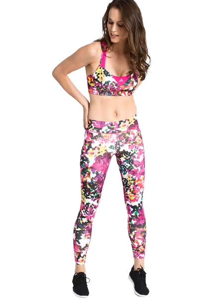 ADIDAS LONG TIGHT FLOWER_legginsy damskie__M/L