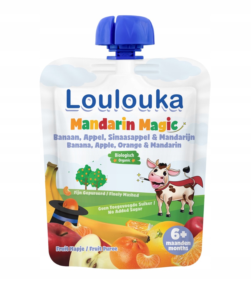 LOULOUKA BIO Magiczna Mandarynka - mus 90g KD