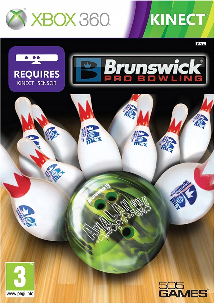 BRUNSWICK PRO BOWLING XBOX 360 KINECT