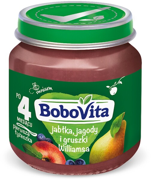 Jabłka jagody i gruszki Williamsa po 4 miesiącu