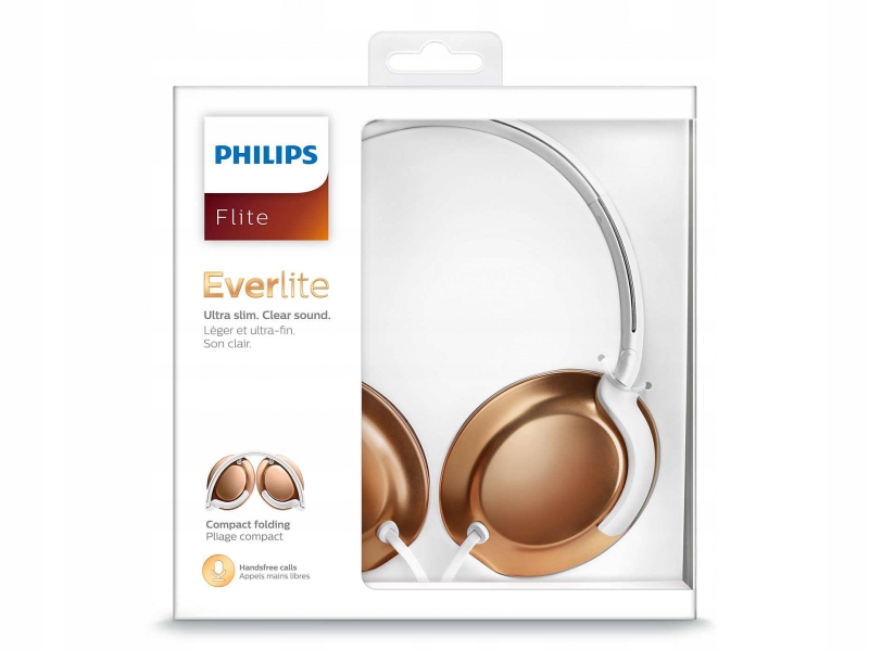 Słuchawki nauszne Philips SHL4805RG Biało-Złote