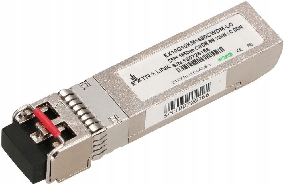 Extralink SFP+ 10G | Moduł SFP+ CWDM | 10Gbps, 1590nm, single mode, 10km, L