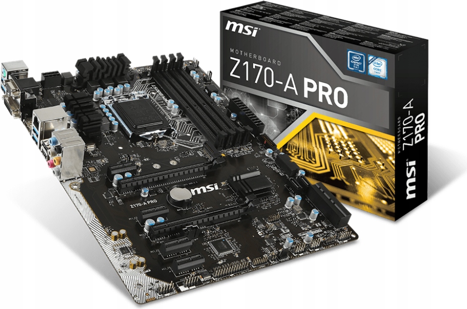 MSI Z170-A PRO + Intel Celeron G3930 + RAM + SSD