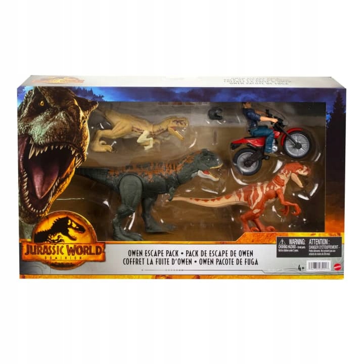 Mattel HFG64 Jurassic World Owen z dinozaurami